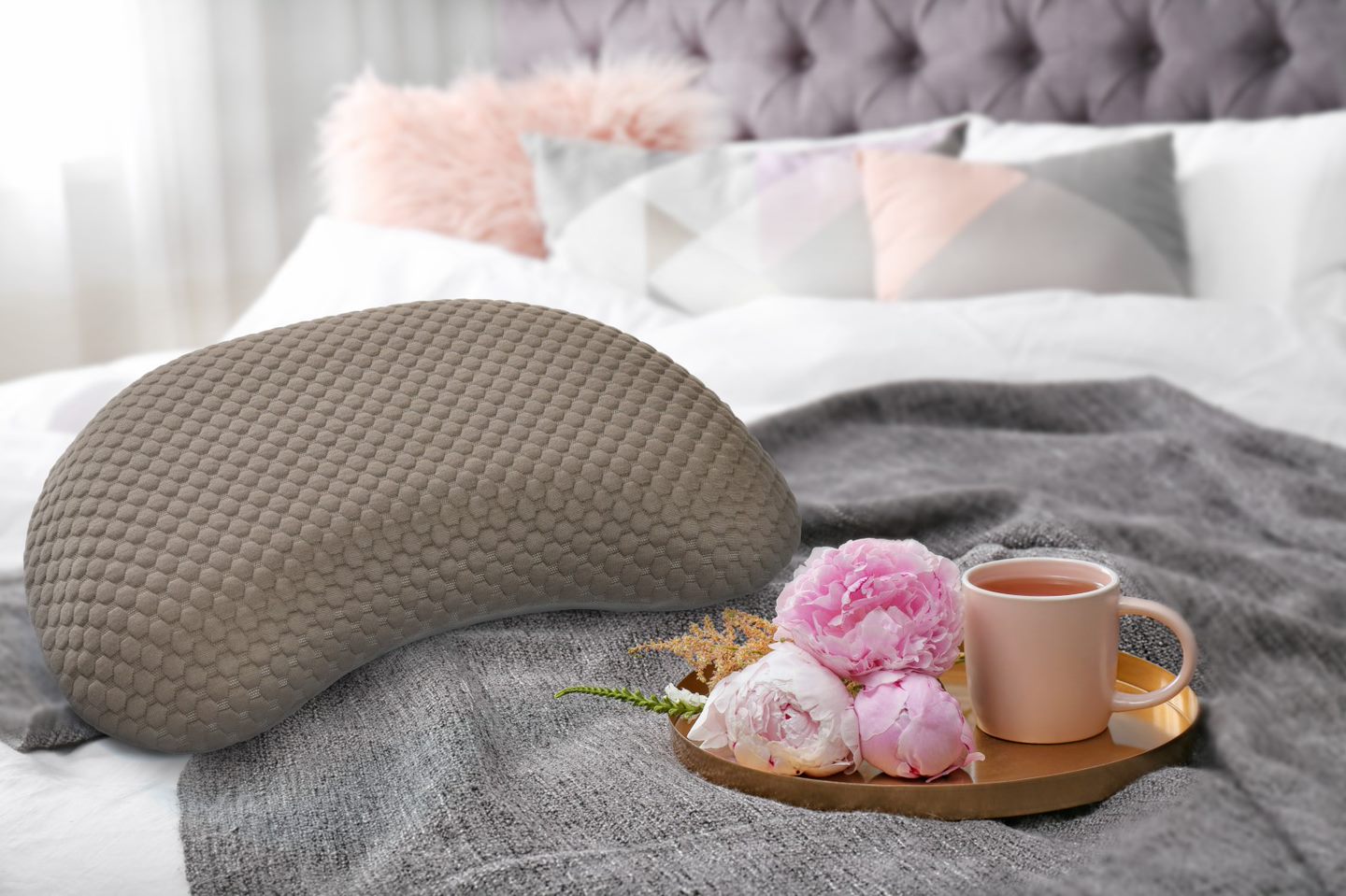 Подушка премиум класса Niature П502 LUBUA, Мокко купить в OrtoMir24